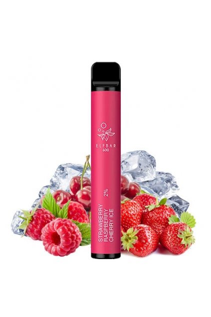 Vape desechable ELF BAR 600 Strawberry raspberry cherry ice