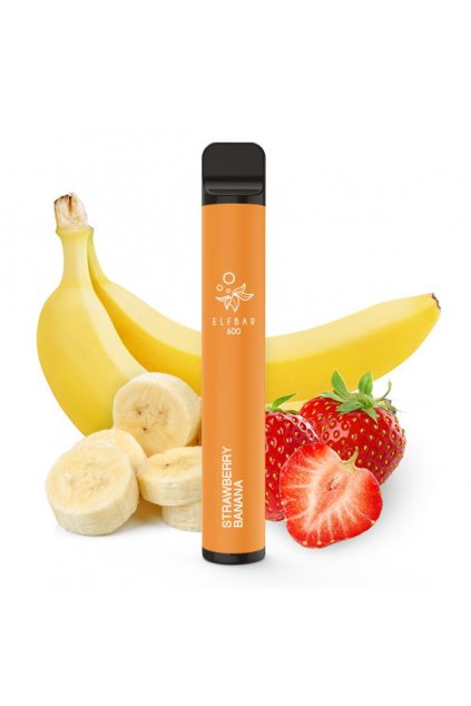 Vape desechable ELF BAR 600 -20mg-Strawberry Banana