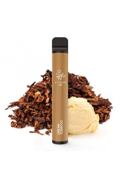 Vape desechable ELFBAR 600 - Crema Tabaco