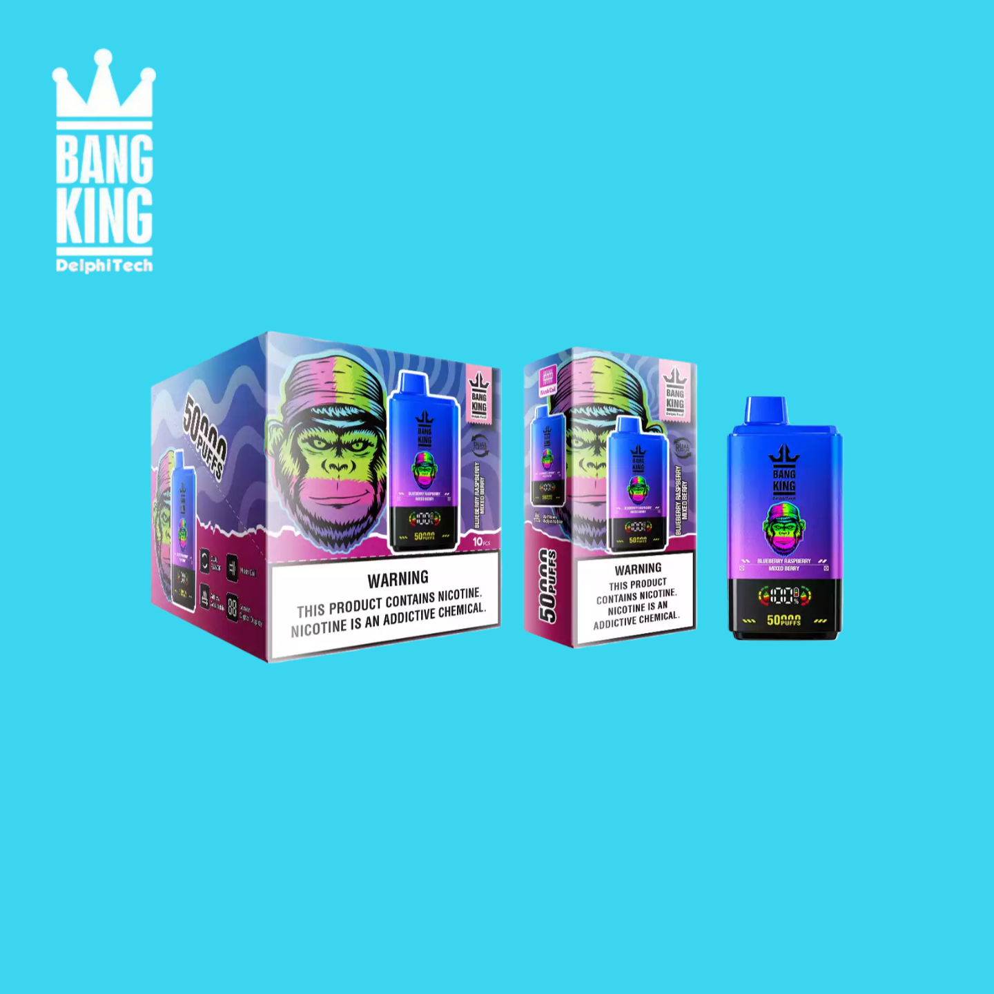 Bang King 50000 Puffs Blueberry Raspberry/Mixed Berry