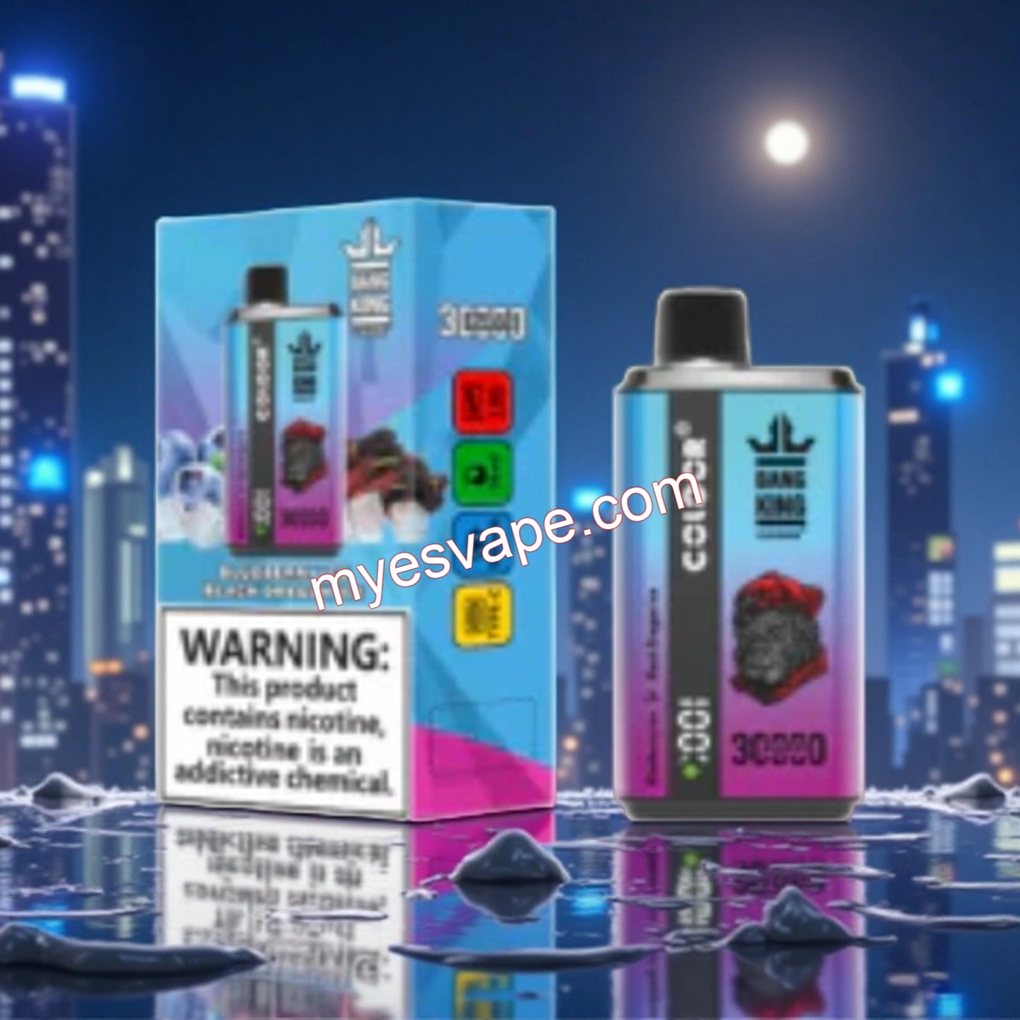 Bang King 30000 bocanadas - Blueberry Ice & Black Dragon Ice