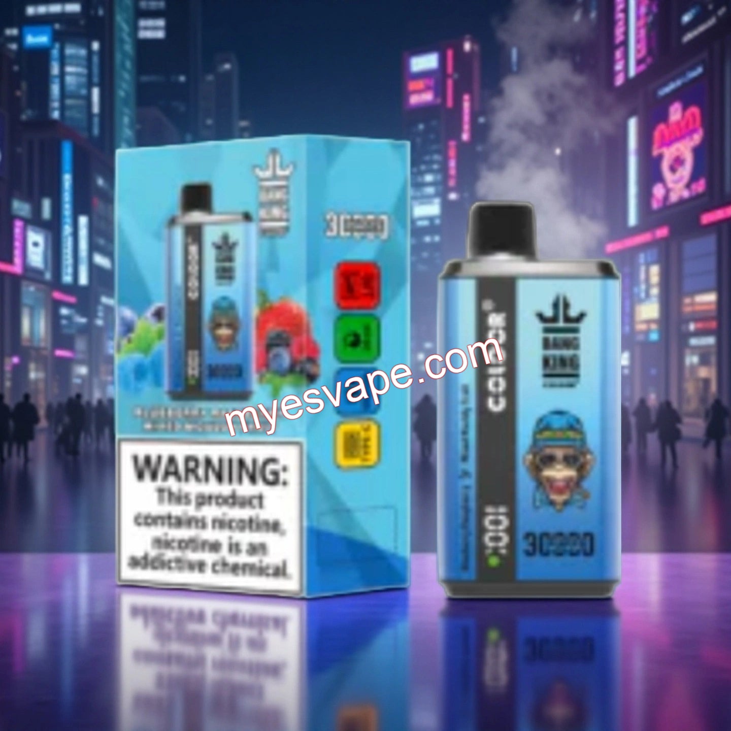 Vaper 30000 caladas Blueberry Raspberry & Mixed Mouldy Fruit Bang King 30000