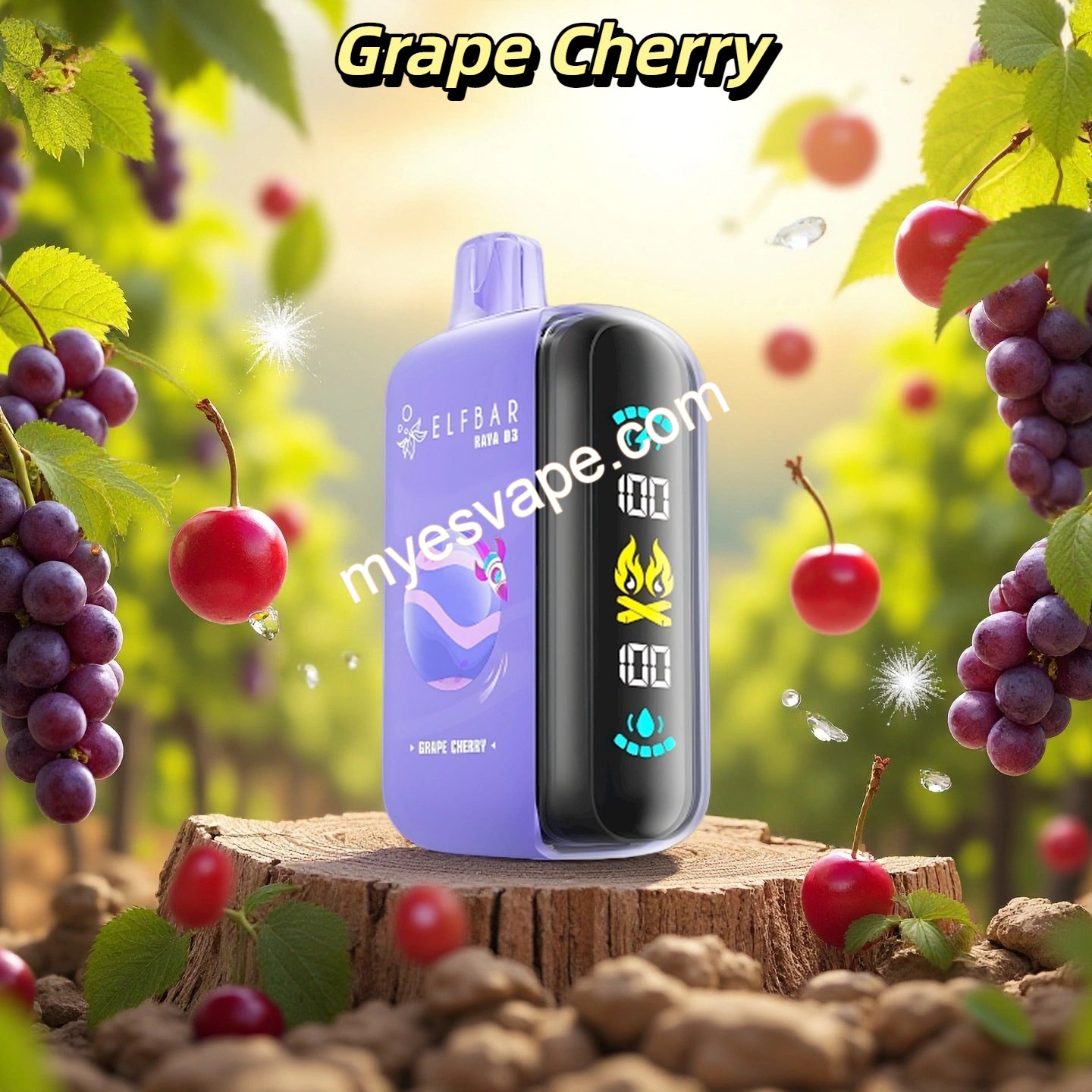 Grape Cherry Elf Bar Raya D3 25000 caladas