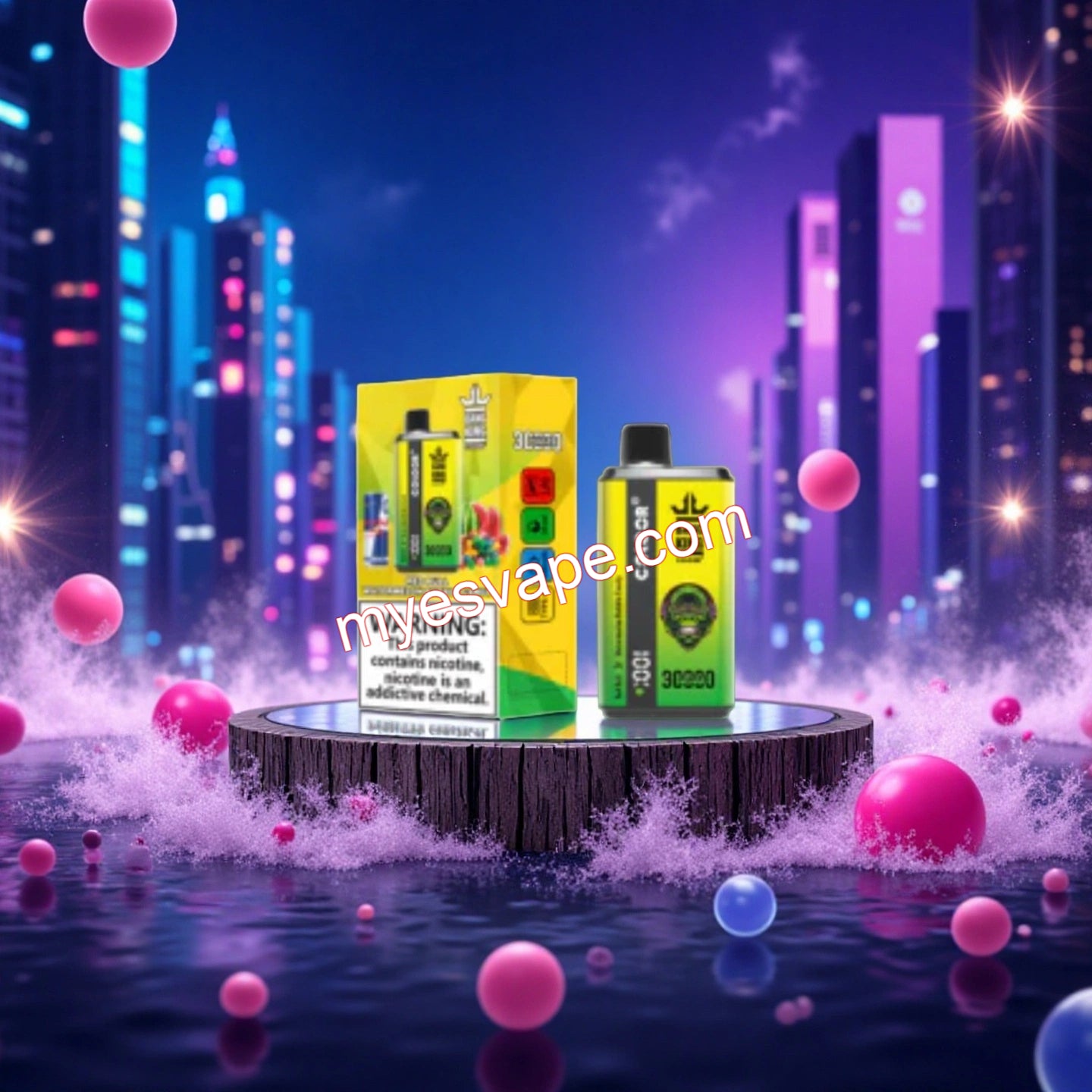 Vaper 30000 caladas Red Bull Watermelon Bubble Candy - Bang King 30000