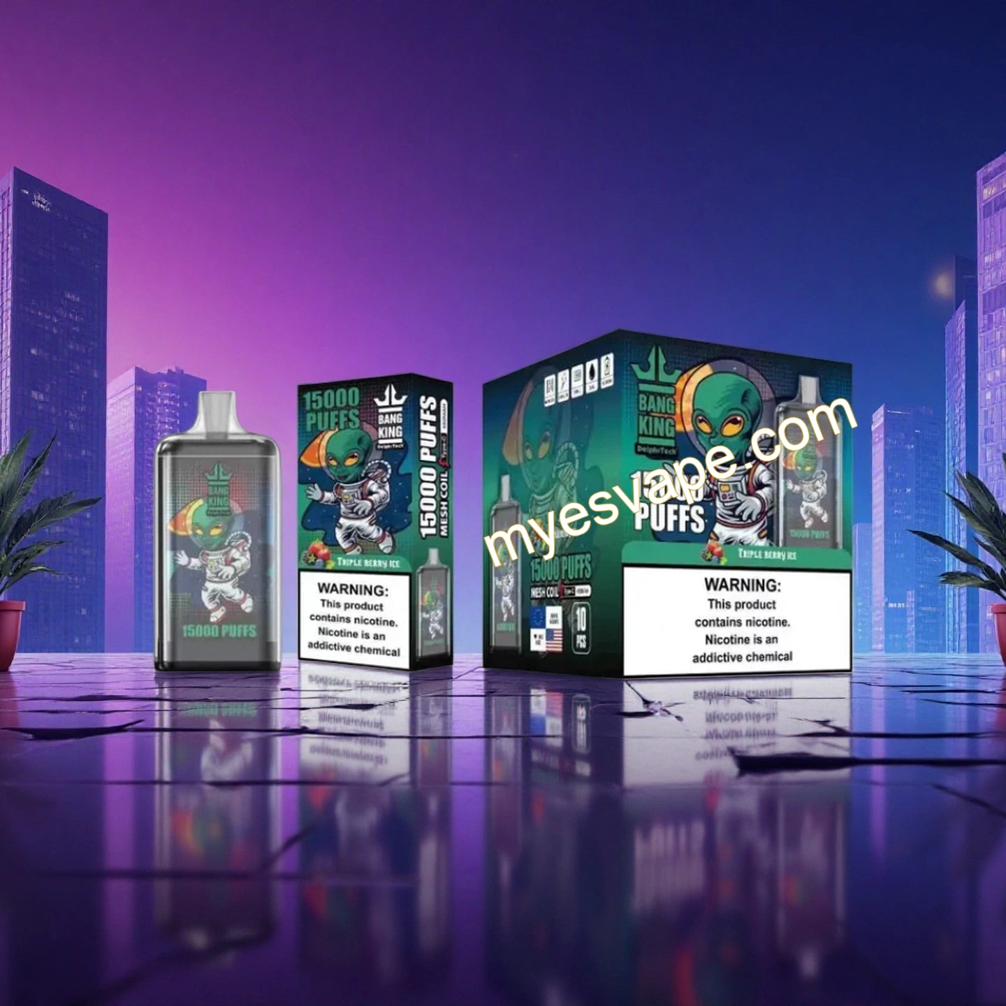 Vape 15000 Caladas Triple Berry Ice Bang King 15000