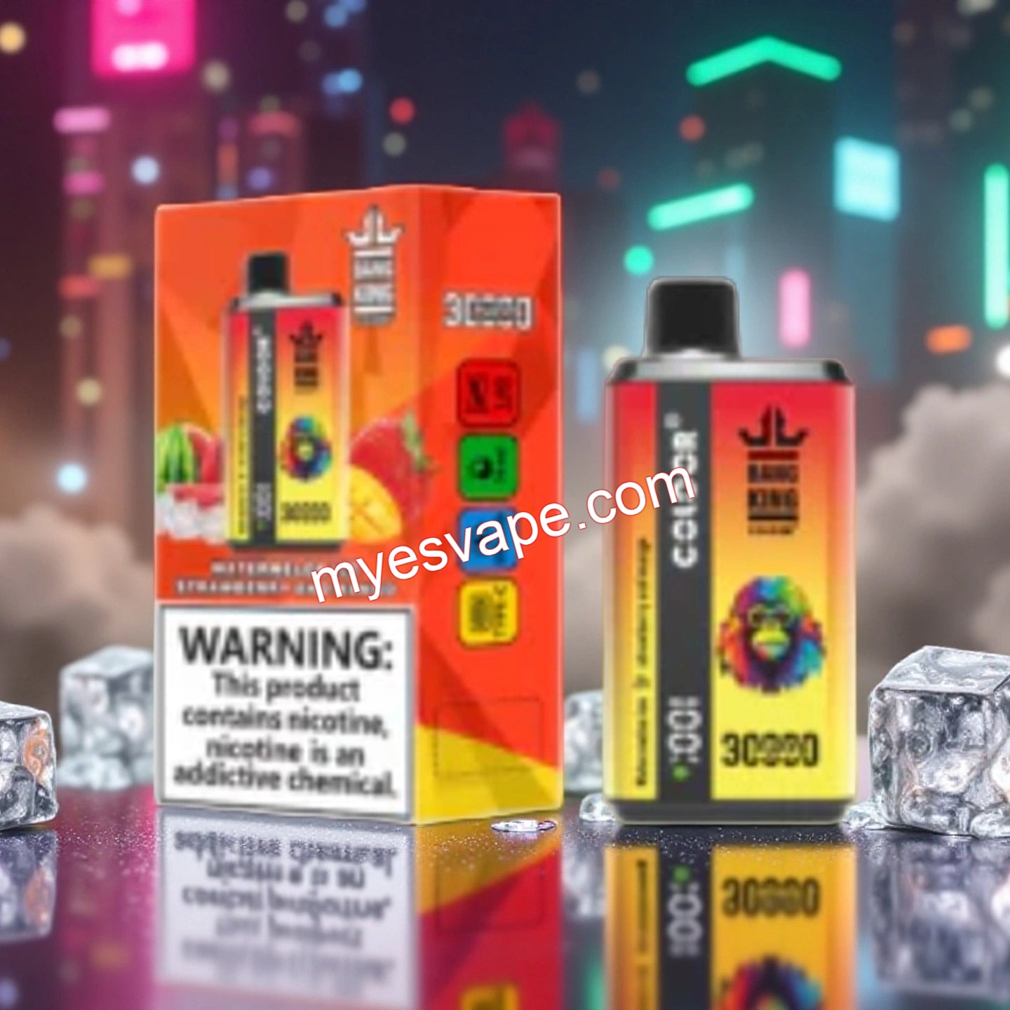 Watermelon Ice & Strawberry Mango Bang King 30000 Puffs