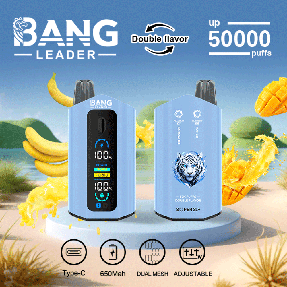 Bang Leader 50000 2 en 1 Sabor Plátano y Mango