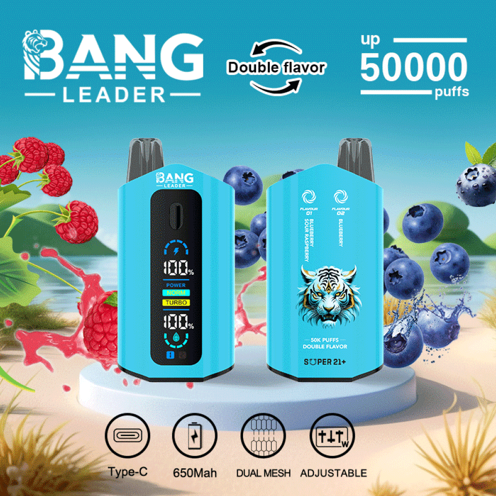 Bang Leader 50K 2 in 1 Flavor Blueberry and Strawberry