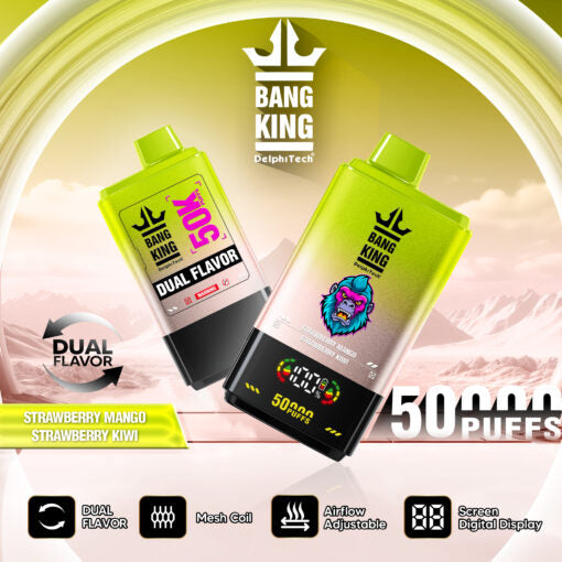 Bang King 50K puffs - Strawberry Mango & Strawberry Kiwi