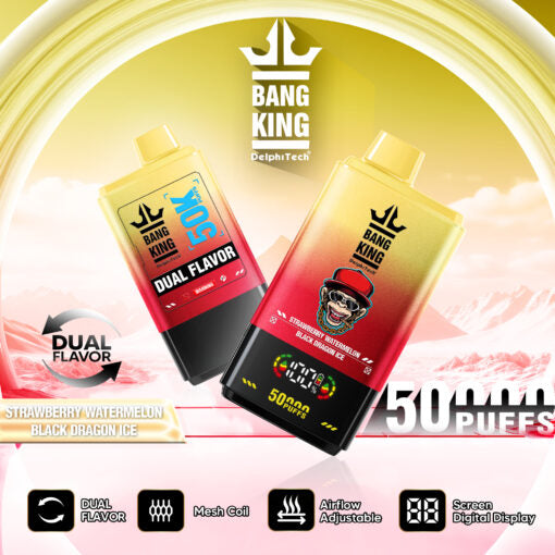 Bang King 50K puffs - Strawberry Watermelon & Black Dragon Ice