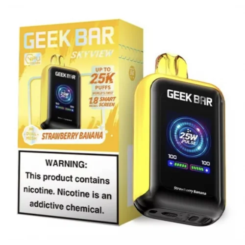 Vape desechable Geek Bar Skyview de 25 000 caladas-Strawberry Banana