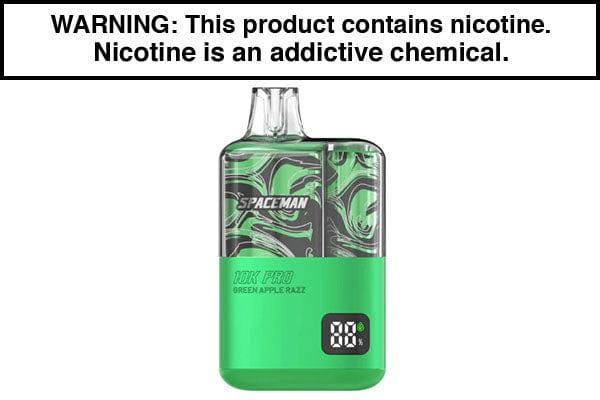 SMOK SPACEMAN 10K PRO cigarrillo electrónico desechable 15 ml - 10000 caladas Green Apple Razz