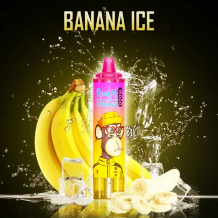 Vaper 15000 Caladas Banana Ice - RandM Tornado 15000