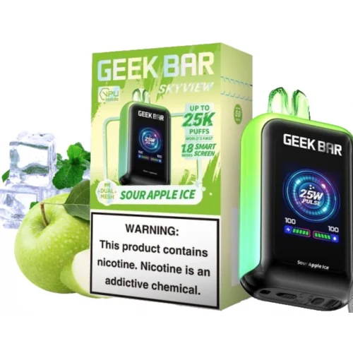 Geek Bar Skyview 25K Puff - Sour Apple Ice