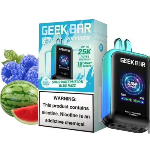Vape Desechable Geek Bar SkyView 25K -Sour Watermelon Blue Razz