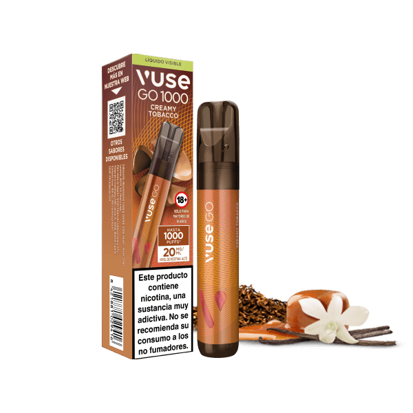 Cigarrillo electrónico desechable Vuse GO 1000 Creamy Tobacco