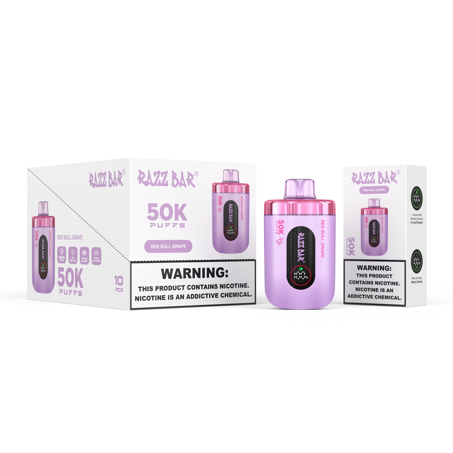 Razz Bar 50K 2% / 5% sales de nicotina