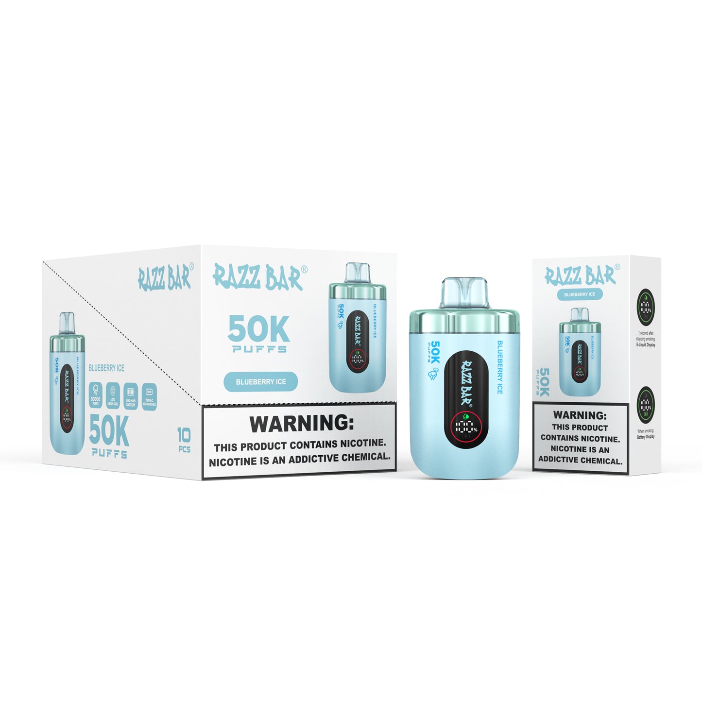 Razz Bar 50K 2% / 5% sales de nicotina