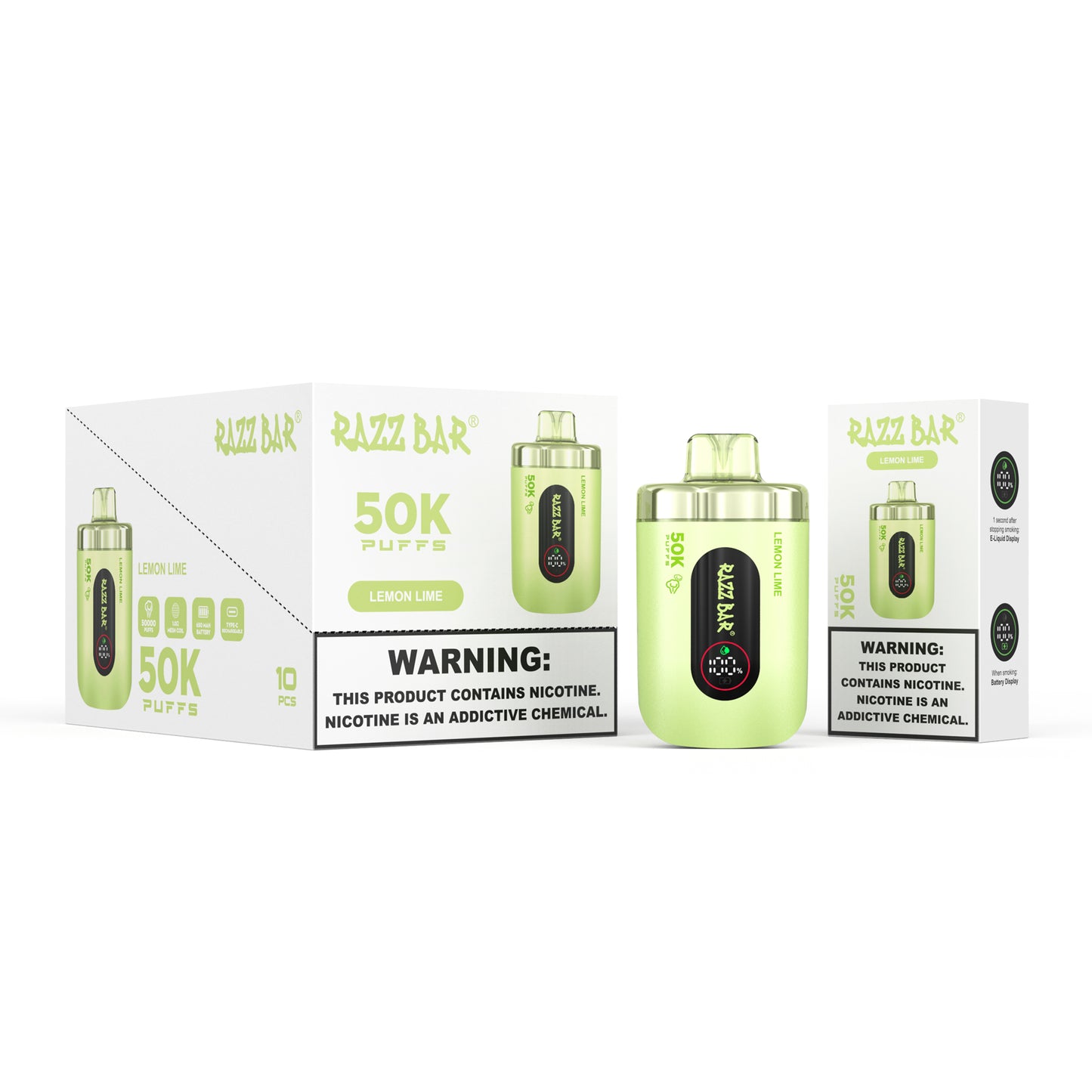 Razz Bar 50K 2% / 5% sales de nicotina