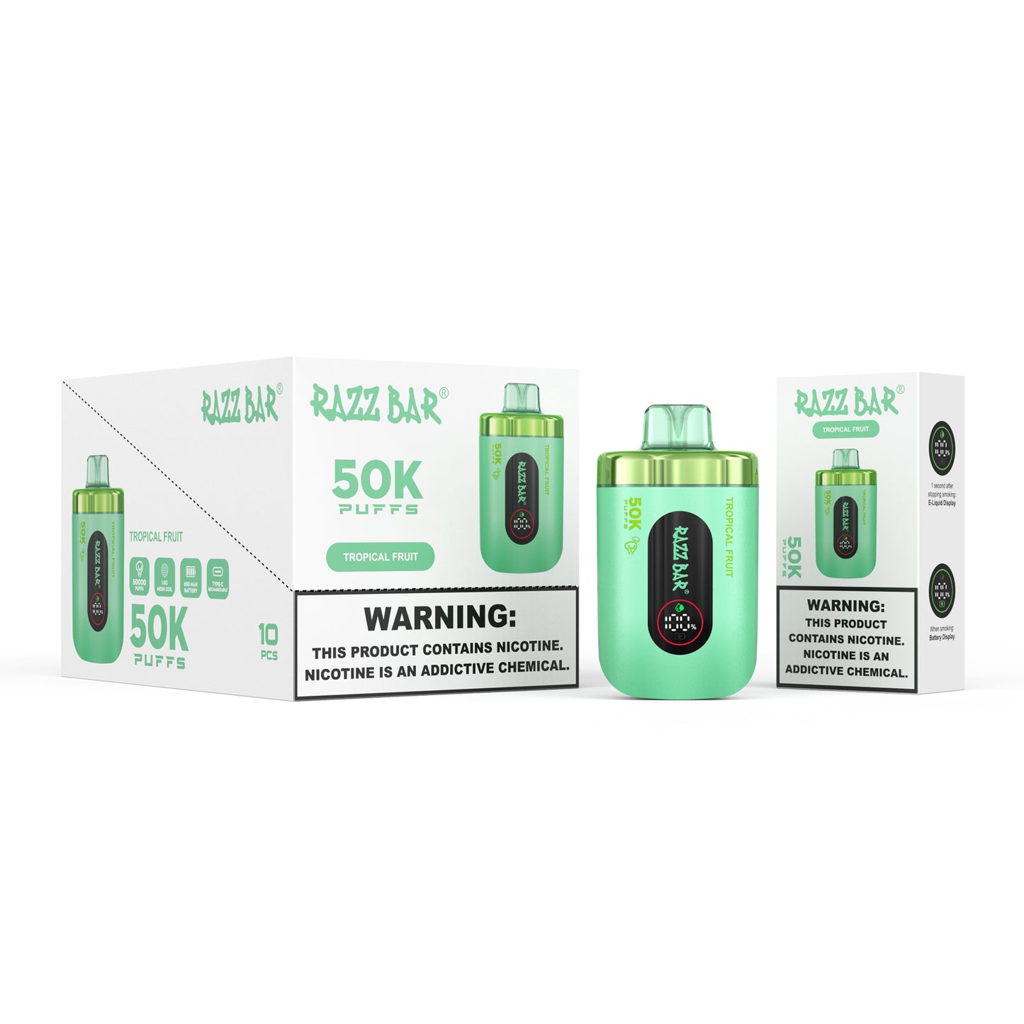 Razz Bar 50K 2% / 5% sales de nicotina