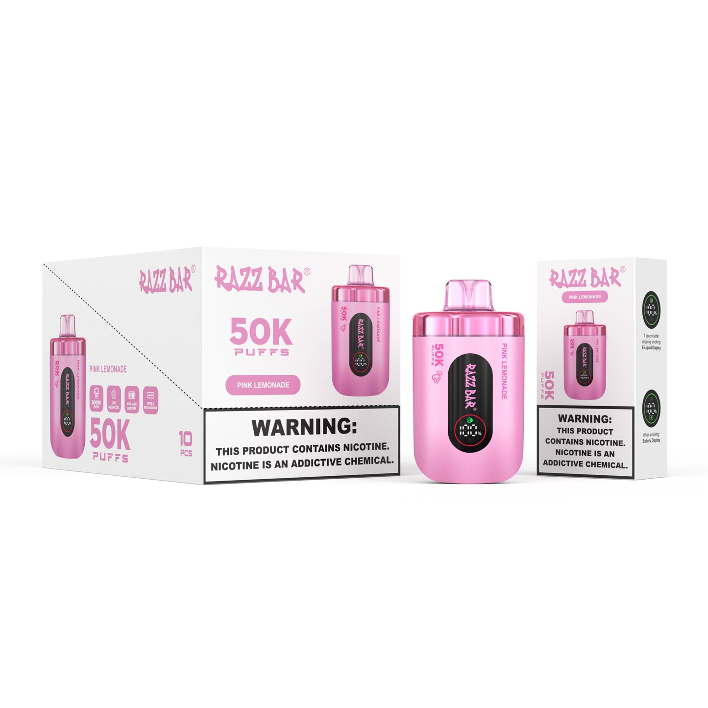 Razz Bar 50K 2% / 5% sales de nicotina