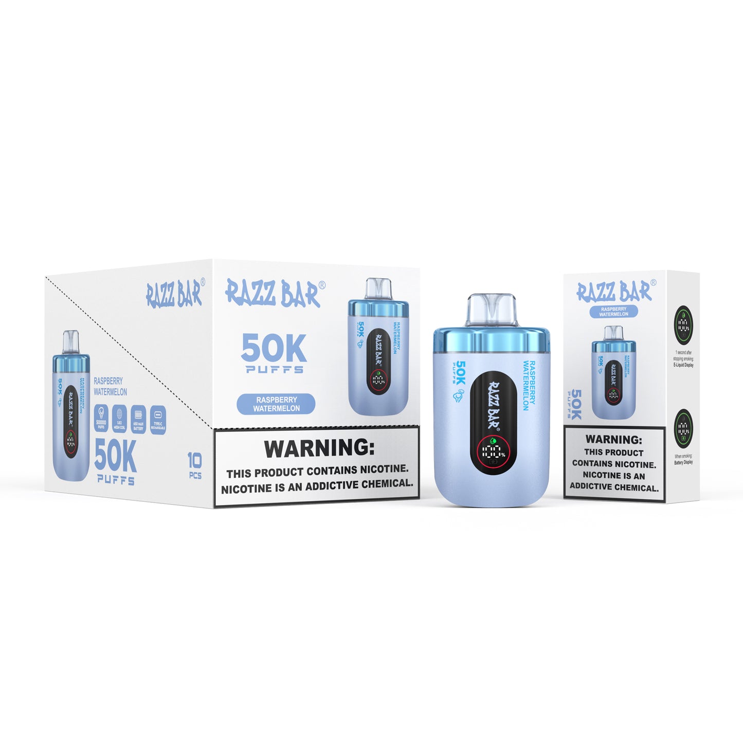 Razz Bar 50K 2% / 5% sales de nicotina