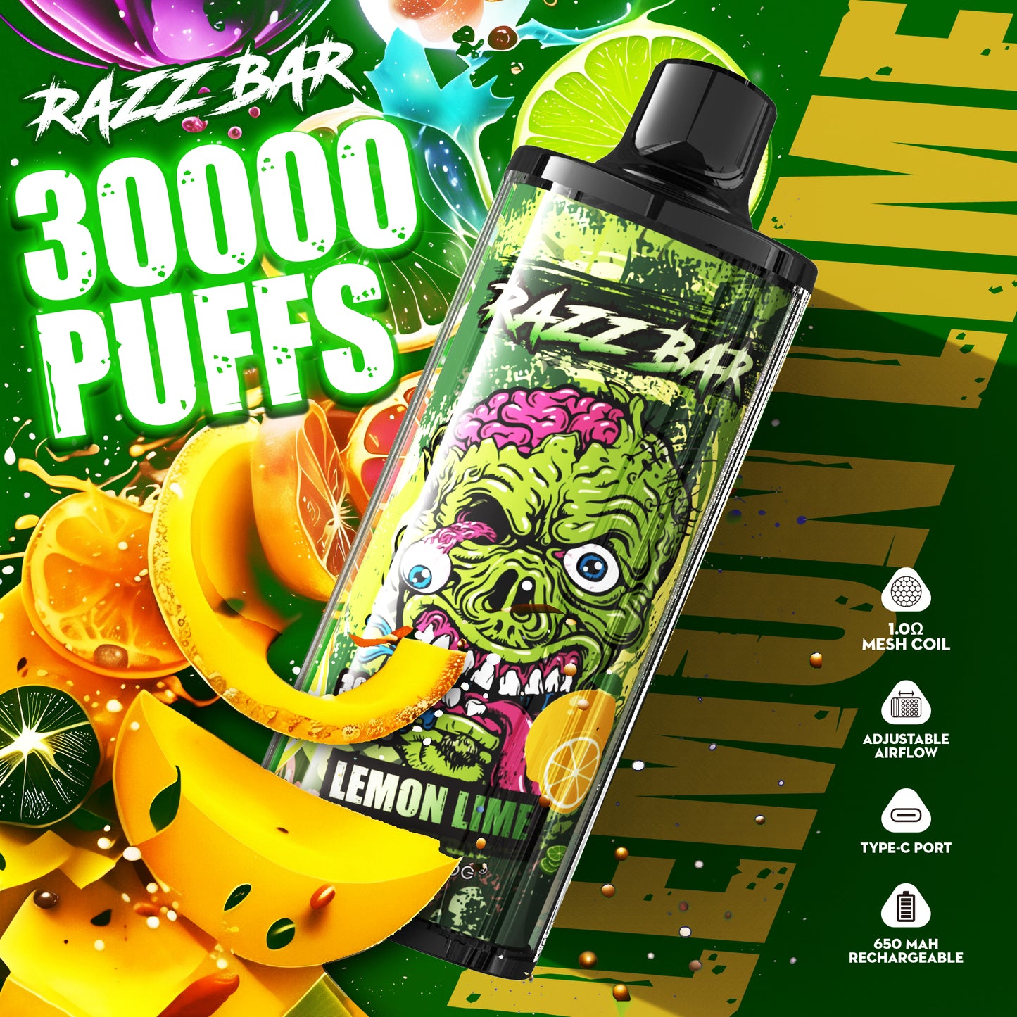 Razz Bar 30000 Sales de nicotina 2% / 5%