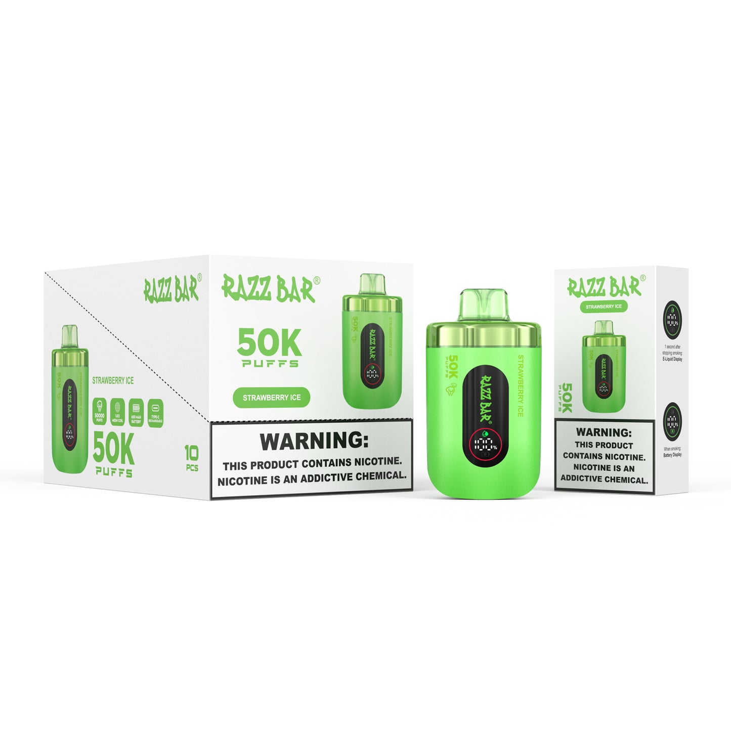 Razz Bar 50K 2% / 5% sales de nicotina