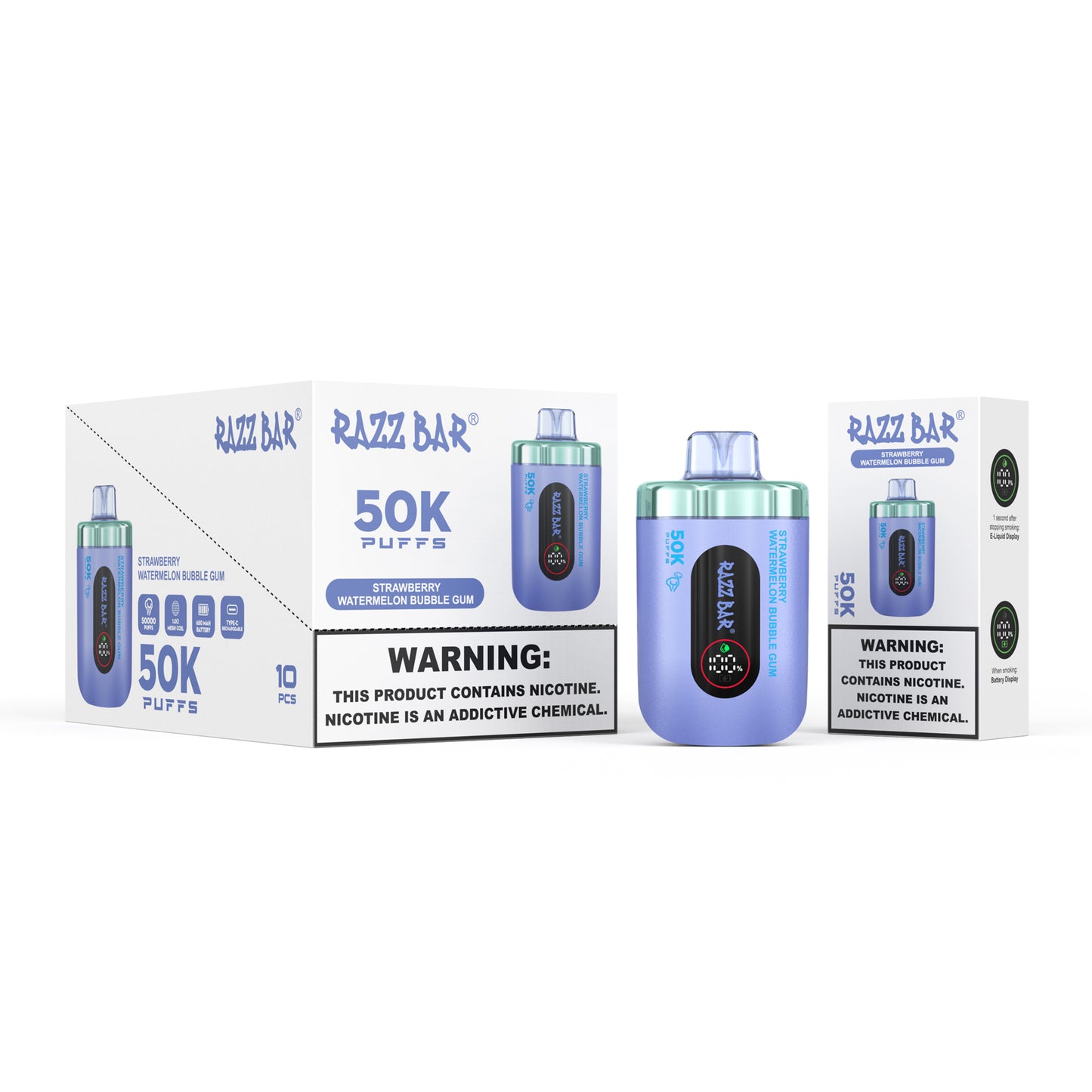 Razz Bar 50K 2% / 5% sales de nicotina