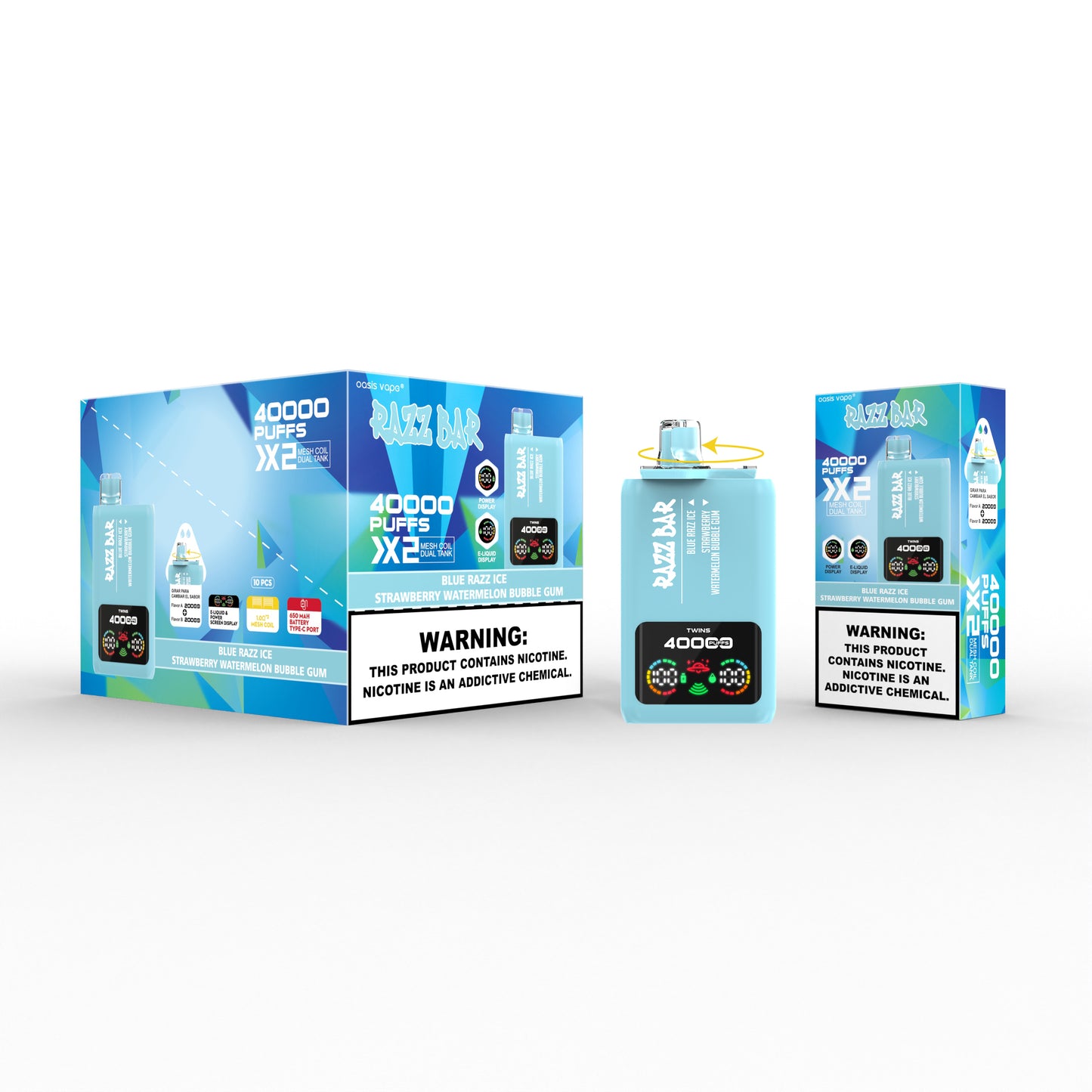 Razz Bar 40K 650 mAh recargable