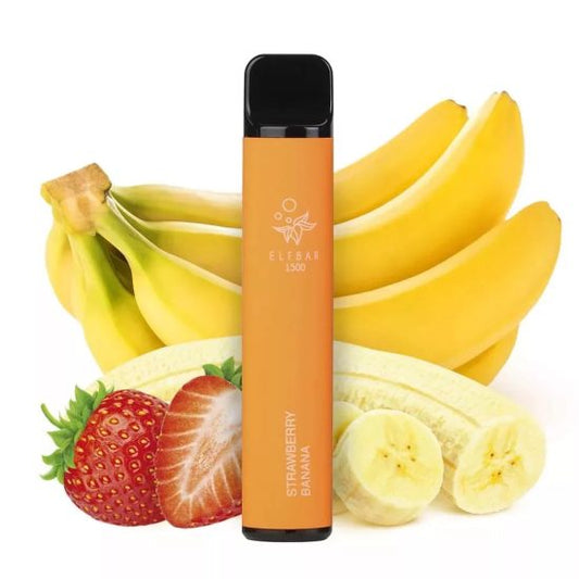 ELF BAR 1500 - Strawberry Banana Concentración de nicotina 2%