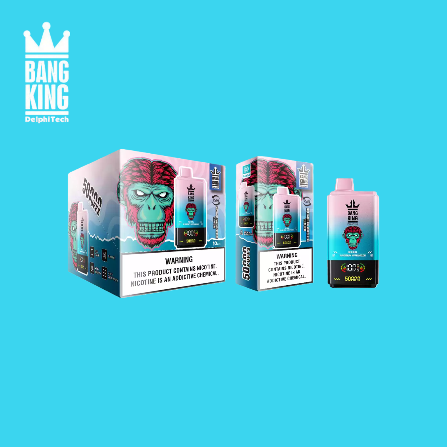 Bang King 50K Red Bull & Blueberry Watermelon