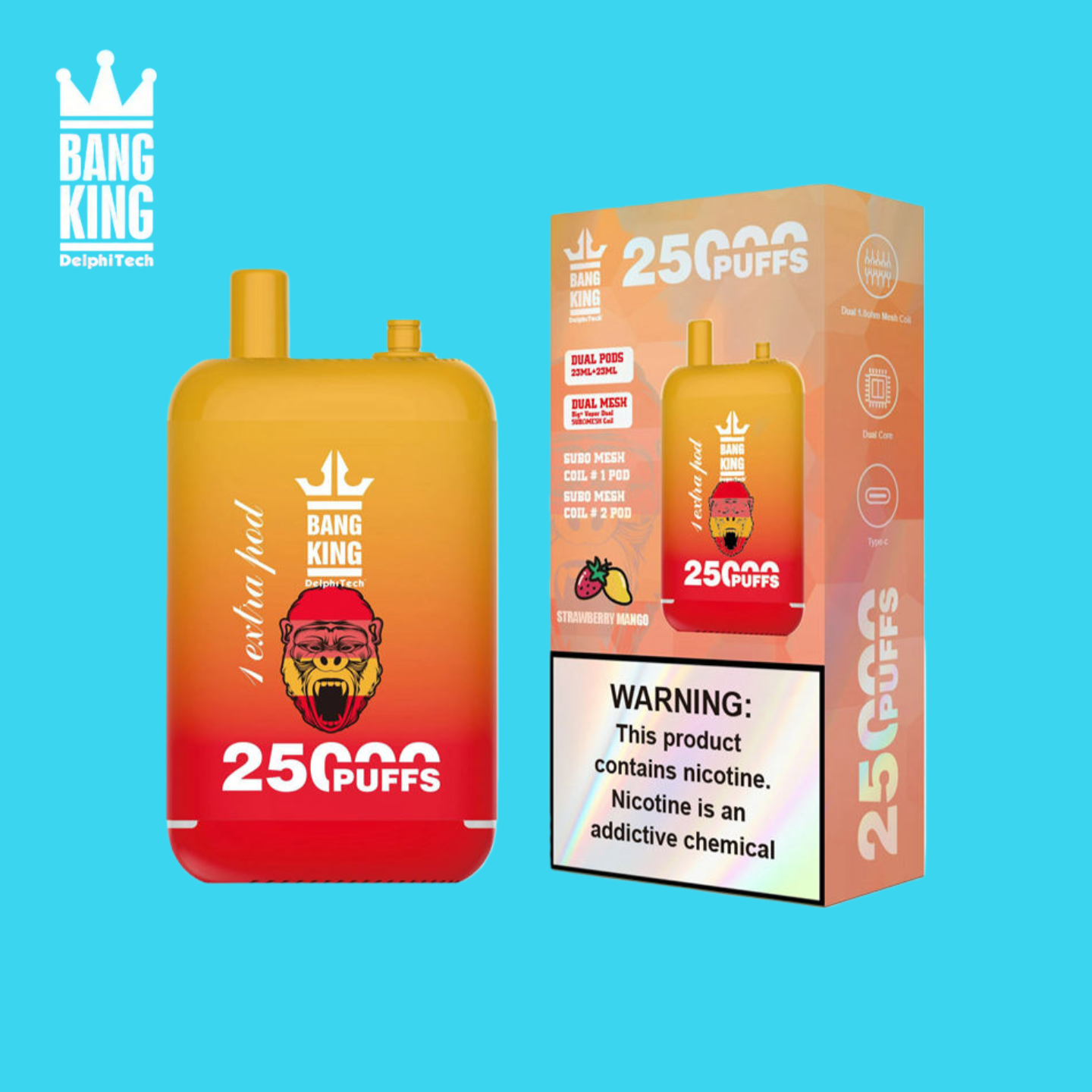 Strawberry Mango Bang King 25000 