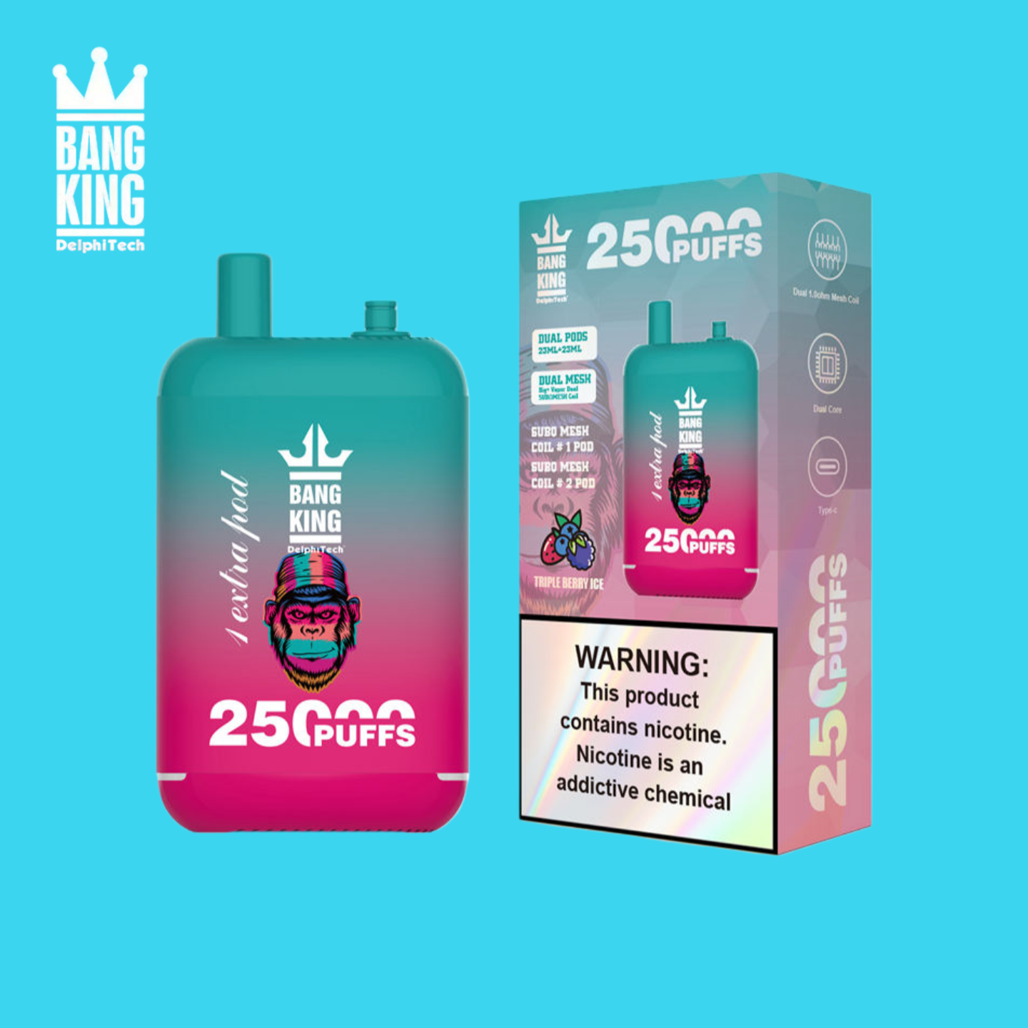Bang King 25000Triple Berry Ice