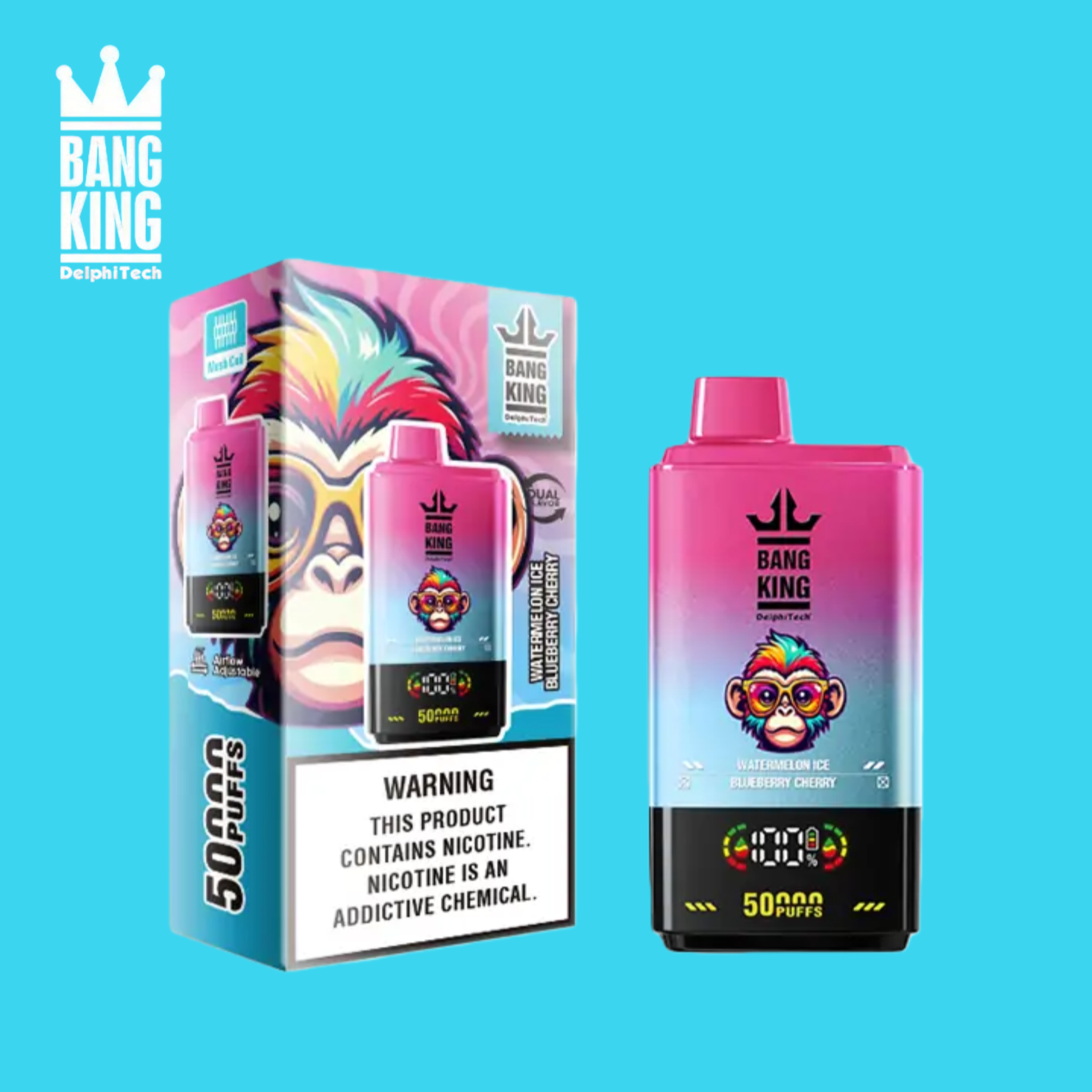 Bang King 50K Watermelon/Blueberry Cherry