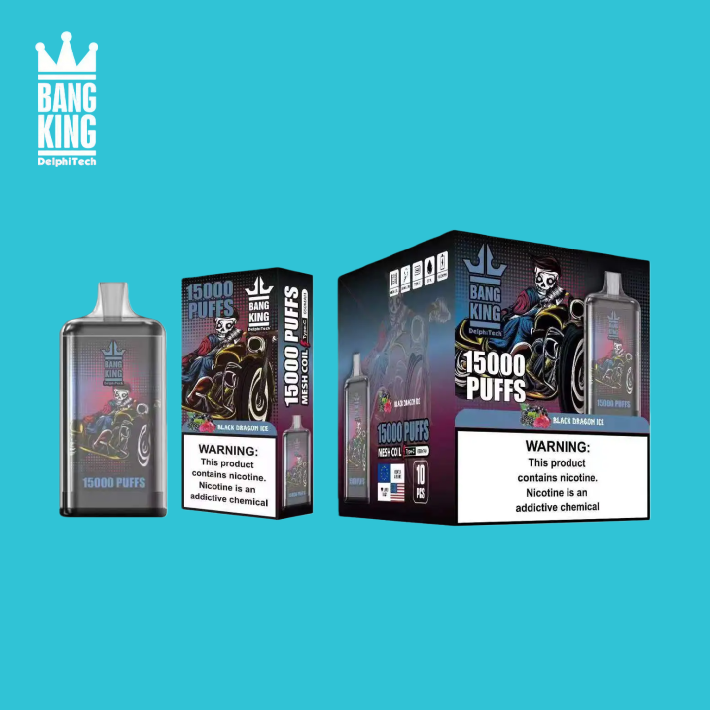 Bang King 15000 Caladas Black Dragon Ice