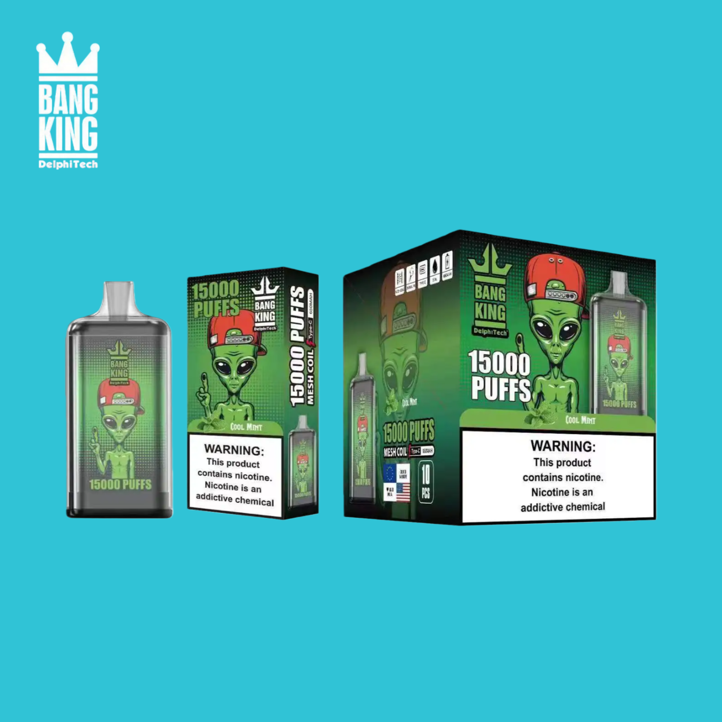 Bang King 15000 Puffs Cool Mint Vape