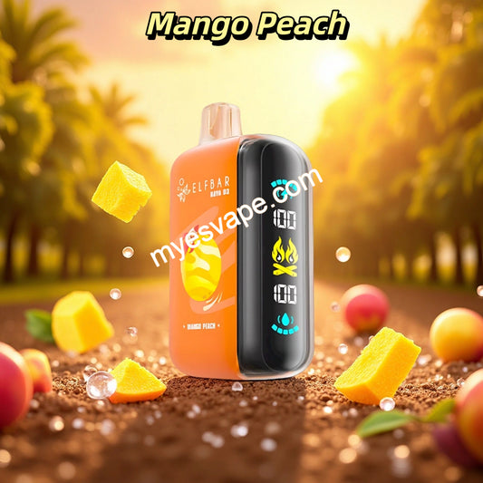 Mango Peach Elf Bar Raya D3 25000 Puffs