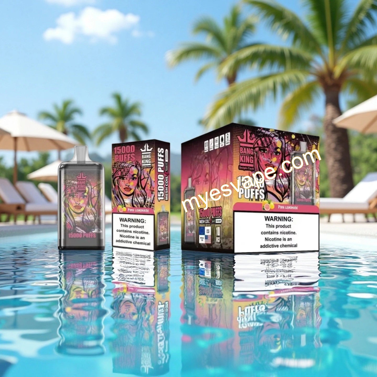 Vape 15000 Caladas  Pink Lemonade Bang King 15000