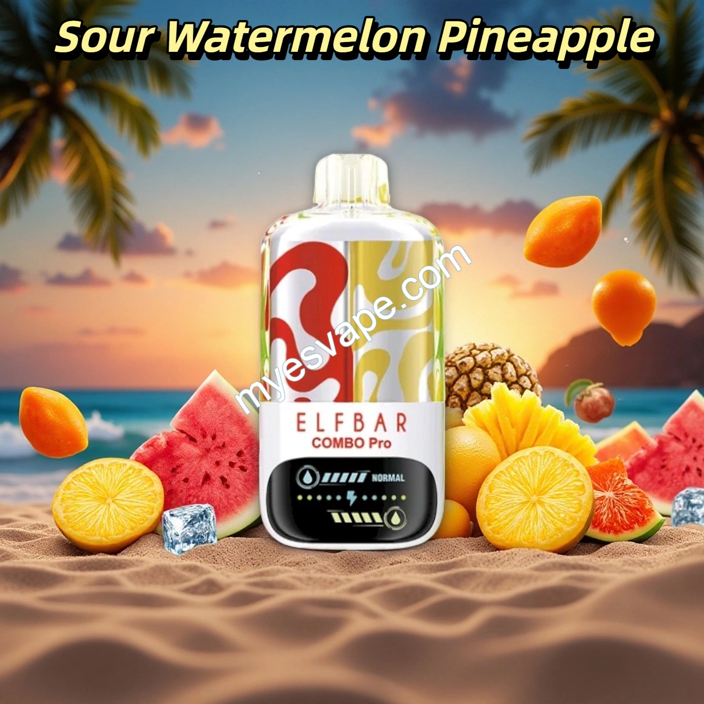 Elfbar Combo Pro 30K Vape - Sour Watermelon & Pineapple