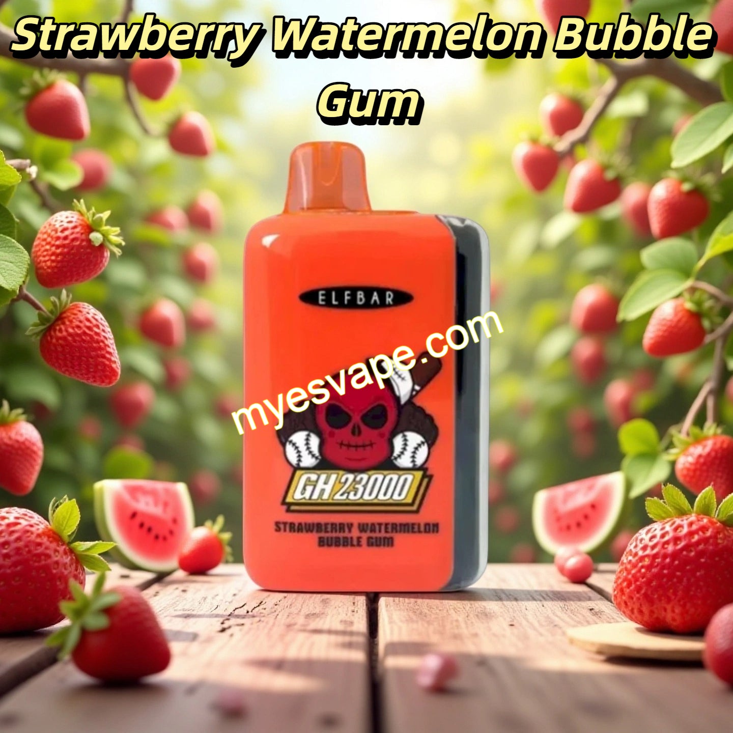 Strawberry Watermelon Bubble Gum Elf Bar GH23000 