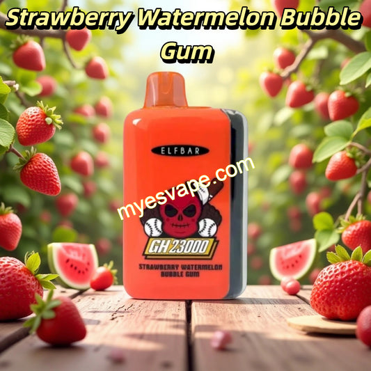 Strawberry Watermelon Bubble Gum Elf Bar GH23000 