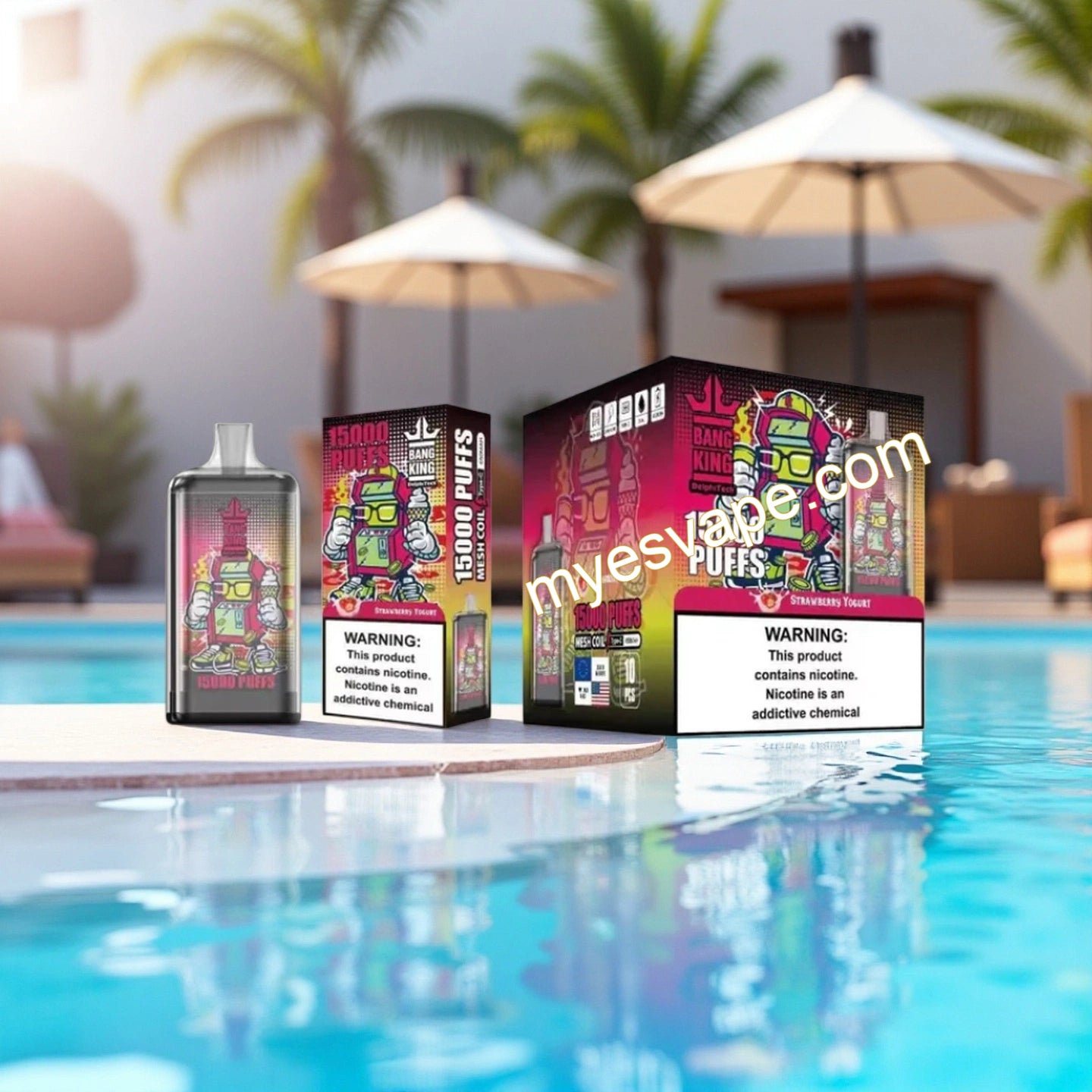 Strawberry Yogurt Bang King 15000