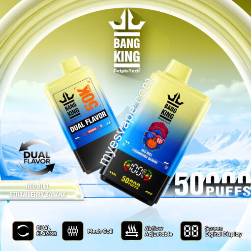 Red Bull & Strawberry Banana Bang King 50000 puffs