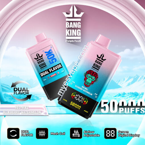 Red Bull & Blueberry Watermelon Bang King 50K bocanadas