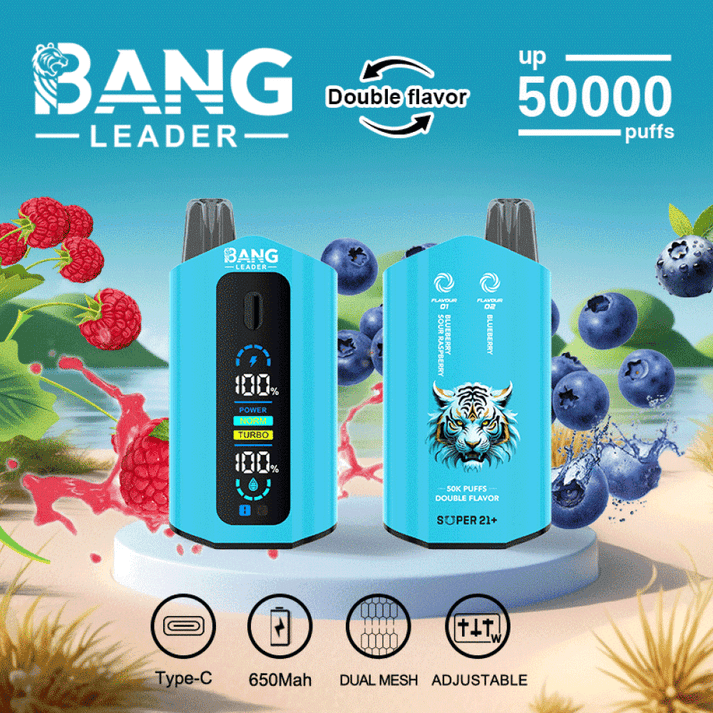 Bang Leader 50K 2 in 1 Flavor Blueberry and Strawberry
