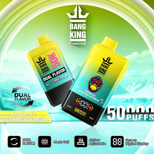 Bang King 50000 bocanadas -Blueberry Ice/Peach Mango Watermelon