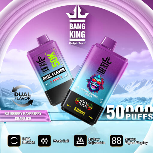 Bang King 50000 bocanadas - Blueberry Raspberry/Grape Ice