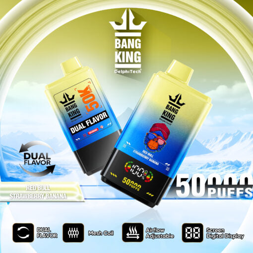Bang King 50000 puffs - Red Bull & Strawberry Banana