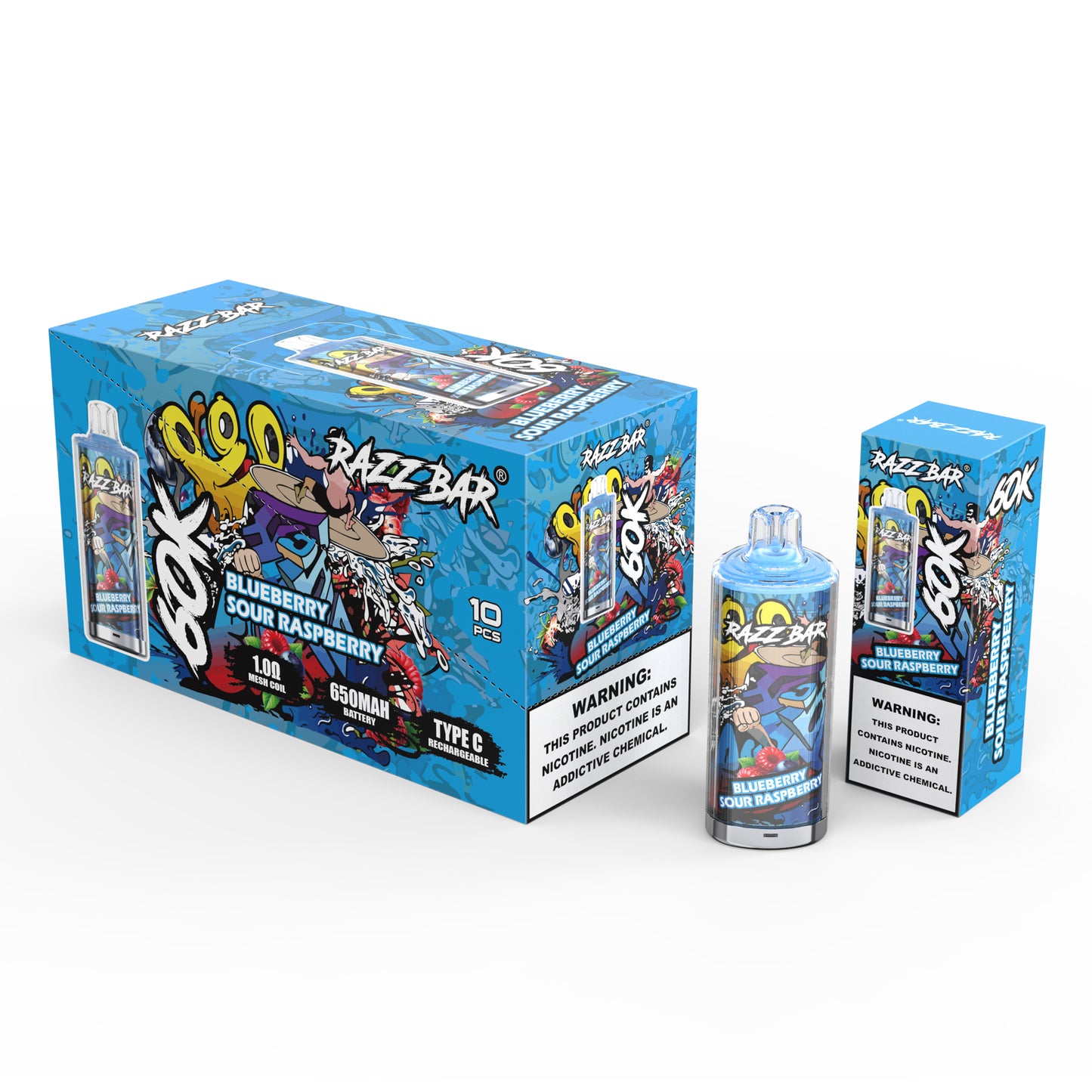 Razz Bar 60K Crystal Disposable Vape